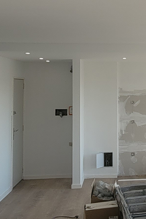 Travaux de mise en conformité - tirage de câbles sous gaine et raccordement du tableau